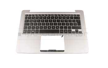 90NB0CP1-R32GE0 original Asus clavier incl. topcase DE (allemand) noir/argent avec rétro-éclairage
