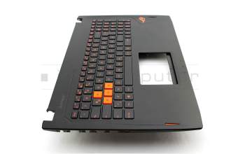 90NB0DD1-R31GE0 original Asus clavier incl. topcase DE (allemand) noir/noir avec rétro-éclairage