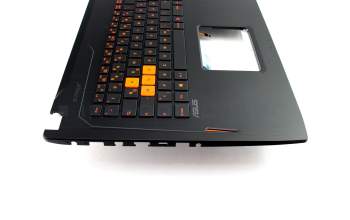 90NB0DQ1-R31GE0 original Asus clavier incl. topcase DE (allemand) noir/noir avec rétro-éclairage