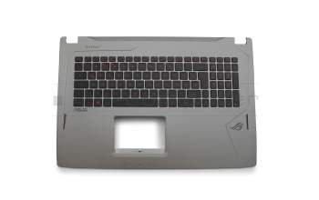 90NB0DQ3-R31GE1 original Asus clavier incl. topcase DE (allemand) noir/gris avec rétro-éclairage