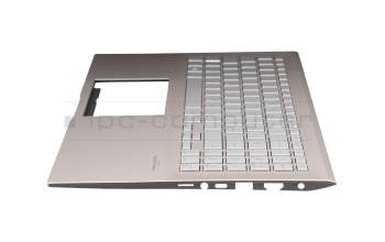 90NB0LL5-R31GE0 original Asus clavier incl. topcase DE (allemand) argent/rosé avec rétro-éclairage