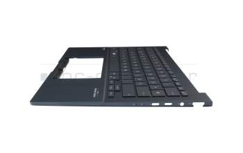 90NB11R1-R31GE0 original Asus clavier incl. topcase DE (allemand) bleu/bleu avec rétro-éclairage
