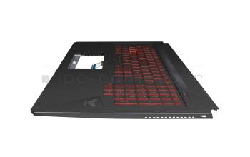 90NR00Z2-R31FR1 original Asus clavier incl. topcase FR (français) noir/rouge/noir avec rétro-éclairage