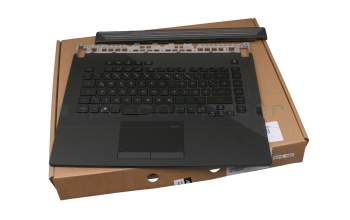 90NR01I1-R30GE0 original Asus clavier incl. topcase DE (allemand) noir/noir avec rétro-éclairage