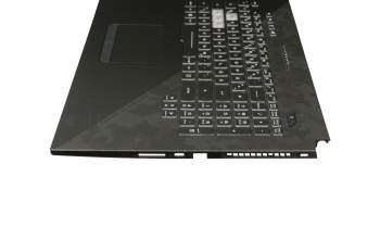 90NR01Y1-R30GE0 original Asus clavier incl. topcase DE (allemand) noir/noir avec rétro-éclairage