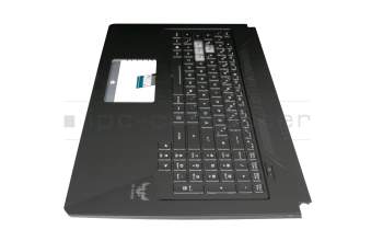 90NR02B2-R31GE1 original Asus clavier incl. topcase DE (allemand) noir/noir avec rétro-éclairage