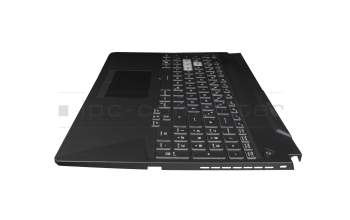 90NR05V6-R31GE1 original Asus clavier incl. topcase DE (allemand) noir/transparent/noir avec rétro-éclairage