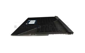 90NR08L2-R31GE0 original Asus clavier incl. topcase DE (allemand) noir/noir/transparent /gris avec rétro-éclairage