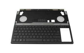 90NR0921-R31GE0 original Asus clavier incl. topcase DE (allemand) noir/transparent/noir/rouge avec rétro-éclairage