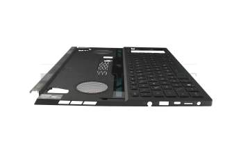 90NR0921-R31GE0 original Asus clavier incl. topcase DE (allemand) noir/transparent/noir/rouge avec rétro-éclairage