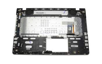 90R-NAL1K3900Y original Asus clavier incl. topcase FR (français) noir/argent avec rétro-éclairage