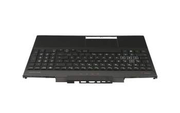 910300206950 original Primax clavier incl. topcase DE (allemand) noir/noir avec rétro-éclairage