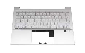 910300255660 original PMX clavier incl. topcase DE (allemand) argent/argent avec rétro-éclairage