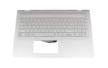 920019-041 original HP clavier incl. topcase DE (allemand) argent/argent avec rétro-éclairage