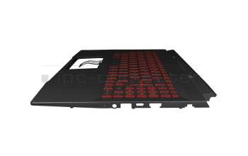 957-15812E-C06 original MSI clavier incl. topcase DE (allemand) noir/rouge/noir avec rétro-éclairage