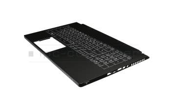 957-16K62E-C07 original MSI clavier incl. topcase DE (allemand) noir/noir avec rétro-éclairage