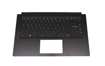957-16S61E-C07 original MSI clavier incl. topcase DE (allemand) noir/noir avec rétro-éclairage