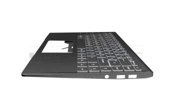 95714DK1EC05 original MSI clavier incl. topcase FR (français) noir/noir avec rétro-éclairage