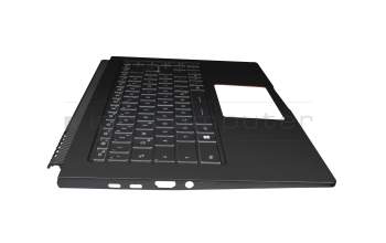95716X61EC07ZM original MSI clavier incl. topcase DE (allemand) noir/noir avec rétro-éclairage