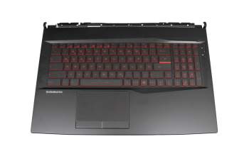 95717E41EC02 original MSI clavier incl. topcase DE (allemand) noir/noir avec rétro-éclairage
