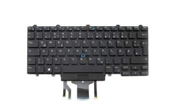 9FFCM original Dell clavier DE (allemand) noir avec rétro-éclairage et mouse stick