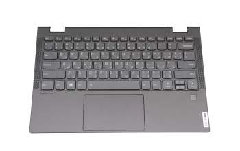 9Z.NDUBQ.S0A original Lenovo clavier incl. topcase UAE (arabe) gris/gris avec rétro-éclairage