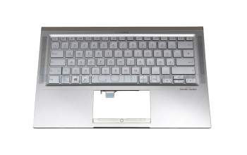 9Z.NFKBN.40G original Asus clavier incl. topcase DE (allemand) argent/argent avec rétro-éclairage