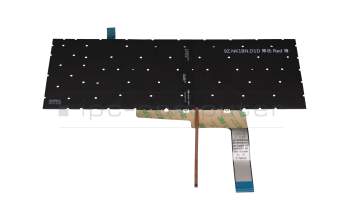 9Z.NK1BN.D1D original MSI clavier DE (allemand) noir avec rétro-éclairage (Backlight rouge)