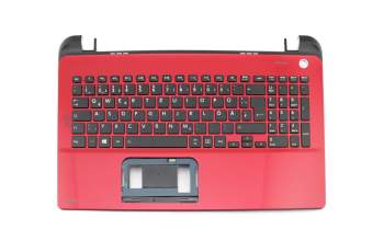 A000300930 original Toshiba clavier incl. topcase DE (allemand) noir/rouge