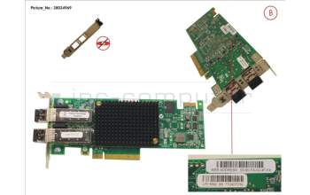 Fujitsu 16GB FC HBA LPE16002 DUAL PORT pour Fujitsu Primergy RX2540 M2