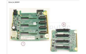 Fujitsu PCIE_2U_4_25SFF_SL pour Fujitsu Primergy TX2550 M4