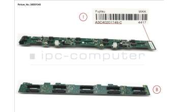 Fujitsu PCIE_1U_10_25SFF pour Fujitsu Primergy RX2530 M4