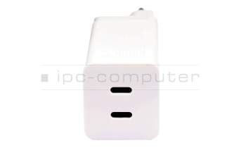 AC65-05 EU original Asus GaN-chargeur USB-C 65 watts EU wallplug blanc petit Adaptateur mural GaN 65 W à 2 ports