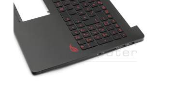 AEBK5G02010 original Asus clavier incl. topcase DE (allemand) noir/noir avec rétro-éclairage