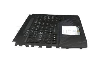 AEBKLG00010 original Quanta clavier incl. topcase DE (allemand) noir/noir avec rétro-éclairage