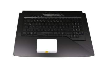 AEBKLG00020 original Asus clavier incl. topcase DE (allemand) noir/noir avec rétro-éclairage (RGB Backlight)