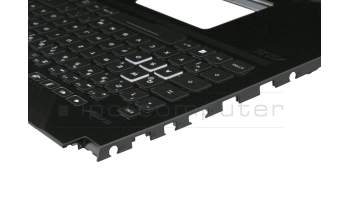 AEBKLG00020 original Quanta clavier incl. topcase DE (allemand) noir/noir avec rétro-éclairage