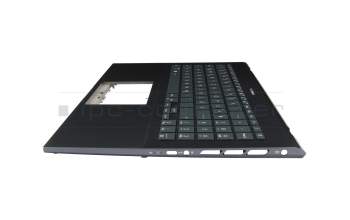 AEUJ7G00010 original Quanta clavier incl. topcase DE (allemand) anthracite/gris avec rétro-éclairage