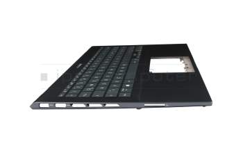 AEUJ7G00010 original Quanta clavier incl. topcase DE (allemand) anthracite/gris avec rétro-éclairage