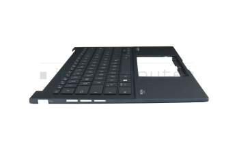 AEUJIG00030 original Quanta clavier incl. topcase DE (allemand) bleu/bleu avec rétro-éclairage