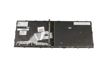 AEX8BG01010 original HP clavier DE (allemand) noir/noir abattue avec rétro-éclairage sans pavé numérique