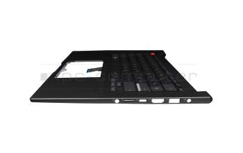 AEXJDG00010 original Asus clavier incl. topcase DE (allemand) noir/noir avec rétro-éclairage