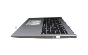 AEZAUF02110 original Acer clavier incl. topcase FR (français) noir/argent
