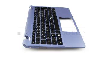 AEZHJG00120 original Quanta clavier incl. topcase DE (allemand) noir/bleu