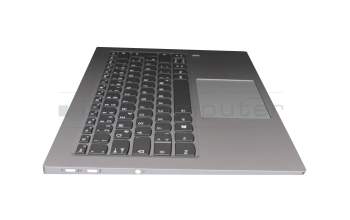 AM14U000200 original Lenovo clavier incl. topcase DE (allemand) gris/argent avec rétro-éclairage