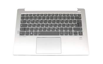 AM171000290 original Lenovo clavier incl. topcase DE (allemand) gris/argent avec rétro-éclairage (fingerprint)
