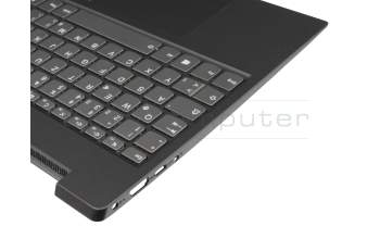 AM2GC000410 original Lenovo clavier incl. topcase DE (allemand) gris foncé/noir avec rétro-éclairage