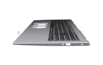 AM34G000500-SSH3 original Acer clavier incl. topcase DE (allemand) noir/argent