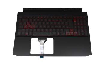 AP3AT000430-HA25 original Acer clavier incl. topcase DE (allemand) noir/rouge/noir avec rétro-éclairage
