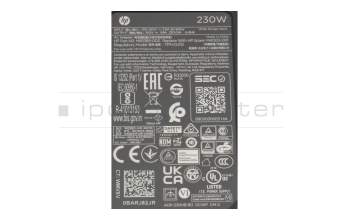 AQ9X8AA#ABB original HP chargeur 230 watts arrondie